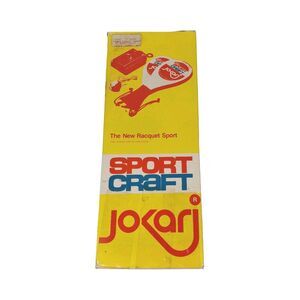 Jokari Sport Paddle Ball Game Set 70's Outdoor Raquetball Tennis Type